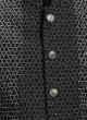 Attractive Black Nehru Jacket Set With Thread Work